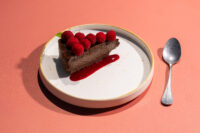 Torta al cioccolato e lamponi